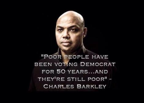 charles barkley poor ppl still vote democrat