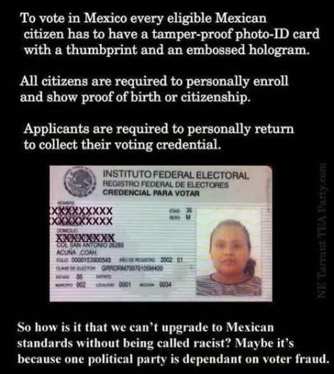 Mexican voter ID requirements